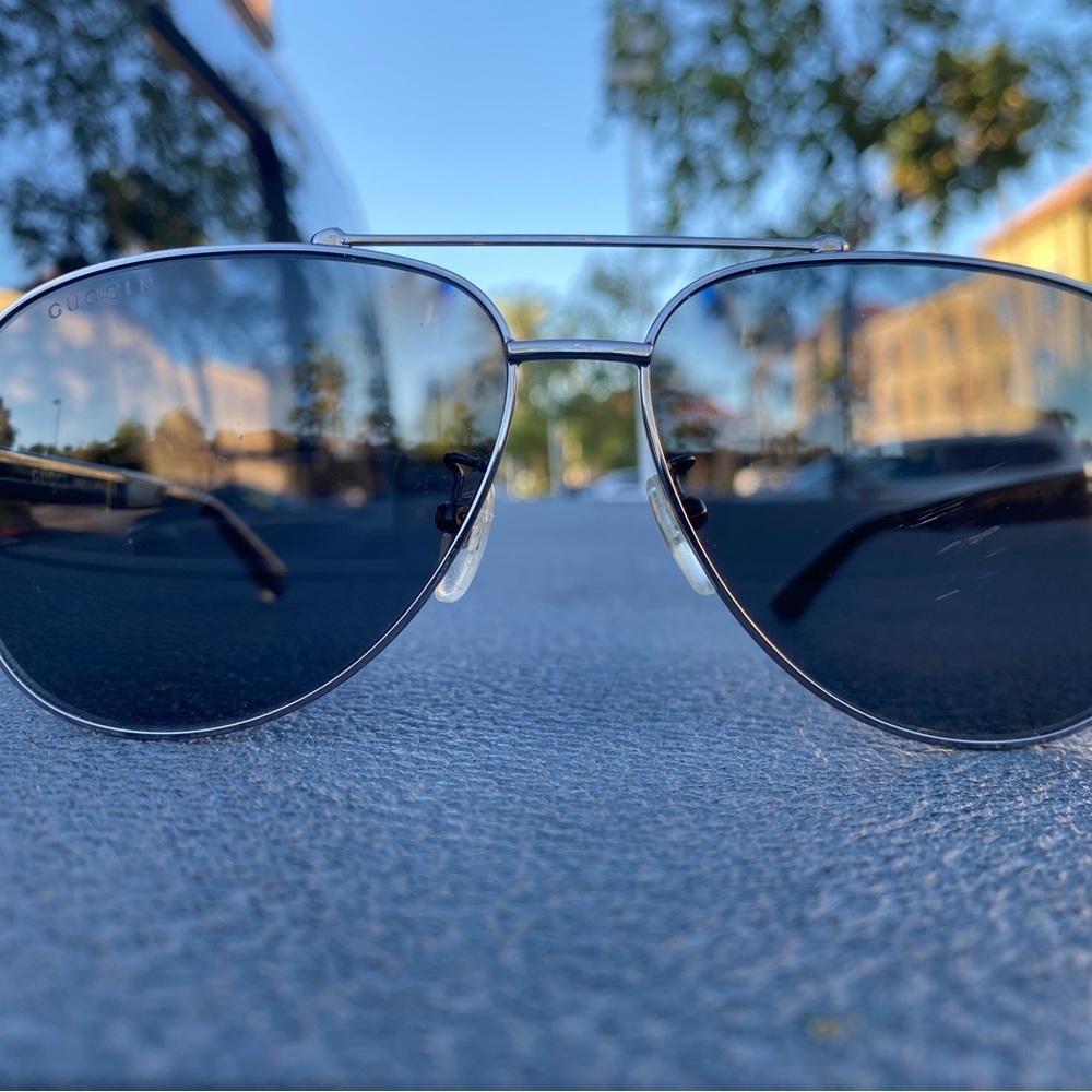 Gucci Silver Polarized glasses